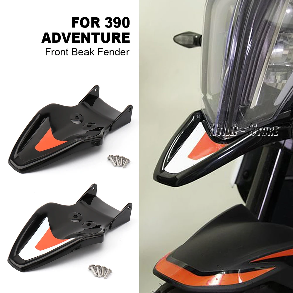 

New Motorcycle Accessories White/Black Front Fender Tip Beak For 390 ADV 390 Adventure 390 ADVENTURE