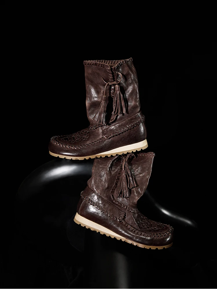 Fashion Genuine Leather Western Boots Detail 4