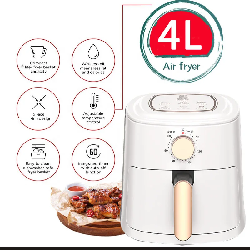 Air Fryer Mini 2L Air Fryer New Homehold Dormitory Small Power Oven Small  Automatic Oil-Free Electric Frying Integrated - AliExpress