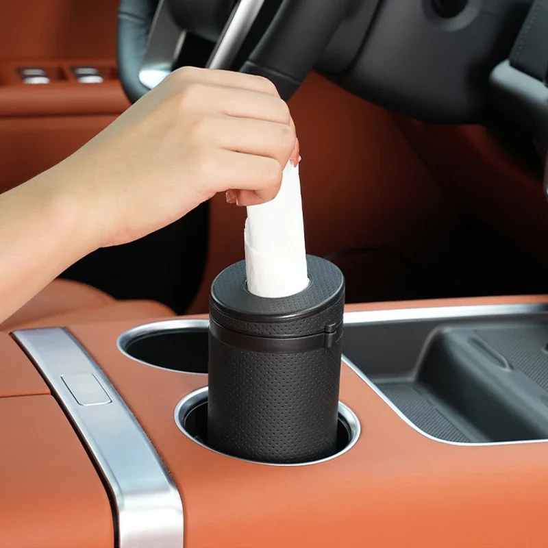 Universal Car Tissue Box Cover Holder Auto Round Paper Tube Safety Broken  Window Tissue High Quality Multi-function Cup Interior