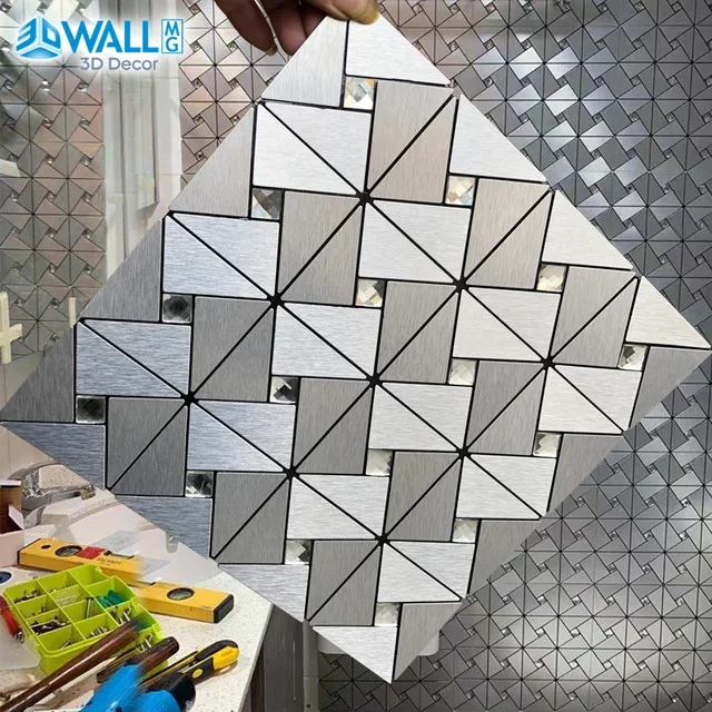 สติ๊กเกอร์ติดผนัง 3 มิติ ขนาด 30x30 ซม. แบบติดเอง สำหรับตกแต่งผนัง พื้น ห้องครัว ห้องน้ำ บ้าน ห้องต่างๆ ลายกระเบื้องโมเสค เซรามิก 1