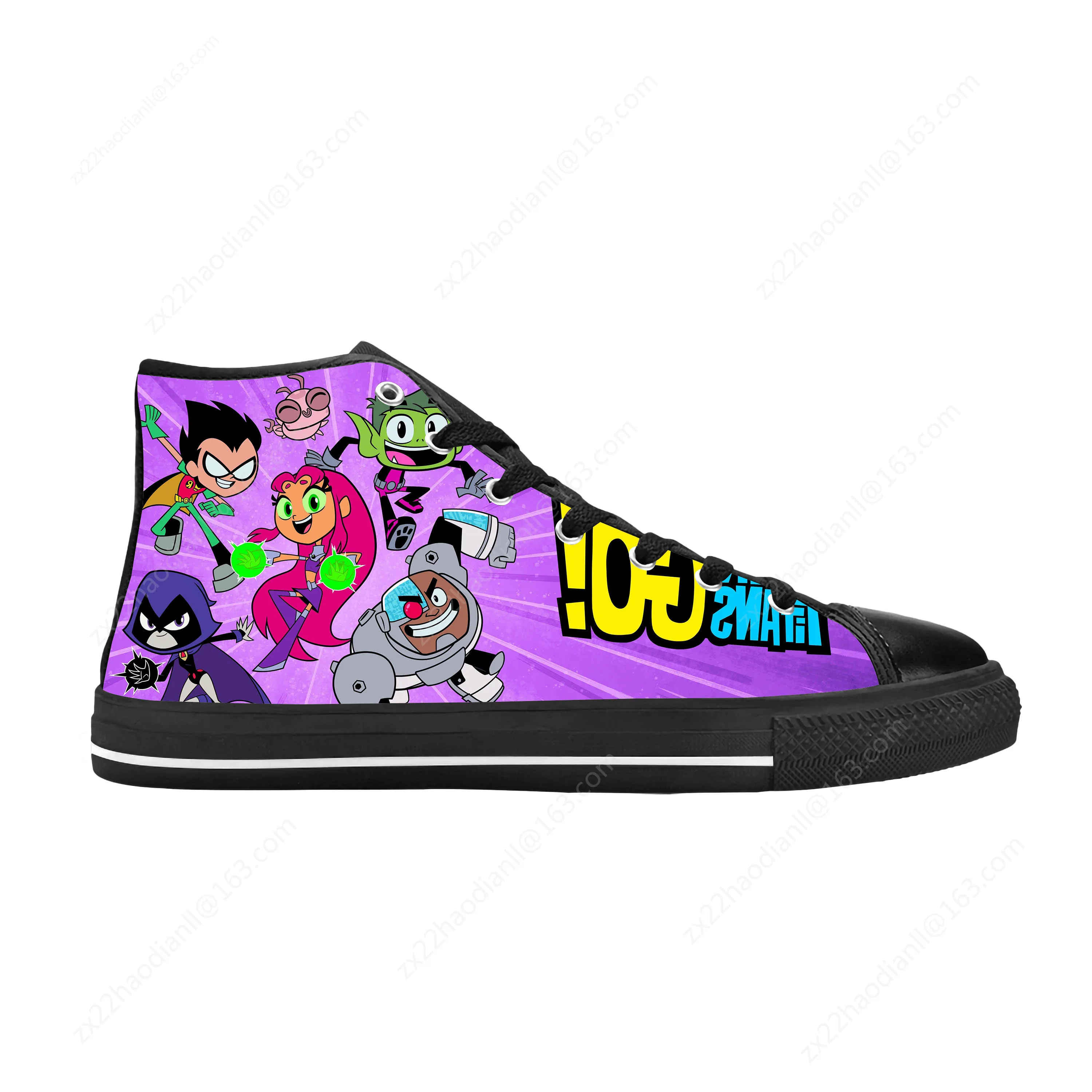 Titans Anime Cartoon Manga Comic Teens Superhero Casual Cloth Shoes High Top Comfortable Breathable 3D Print Men Women Sneakers