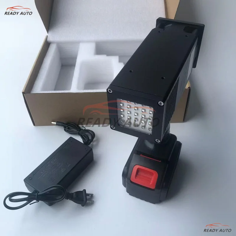 100W 365nm UV-Lacktestlampe für Autokarosserie, Kabellose Härtungslampe für Lackierarbeiten, LED-UV-Härtungslampe zur Fehlererkennung – Detail 9