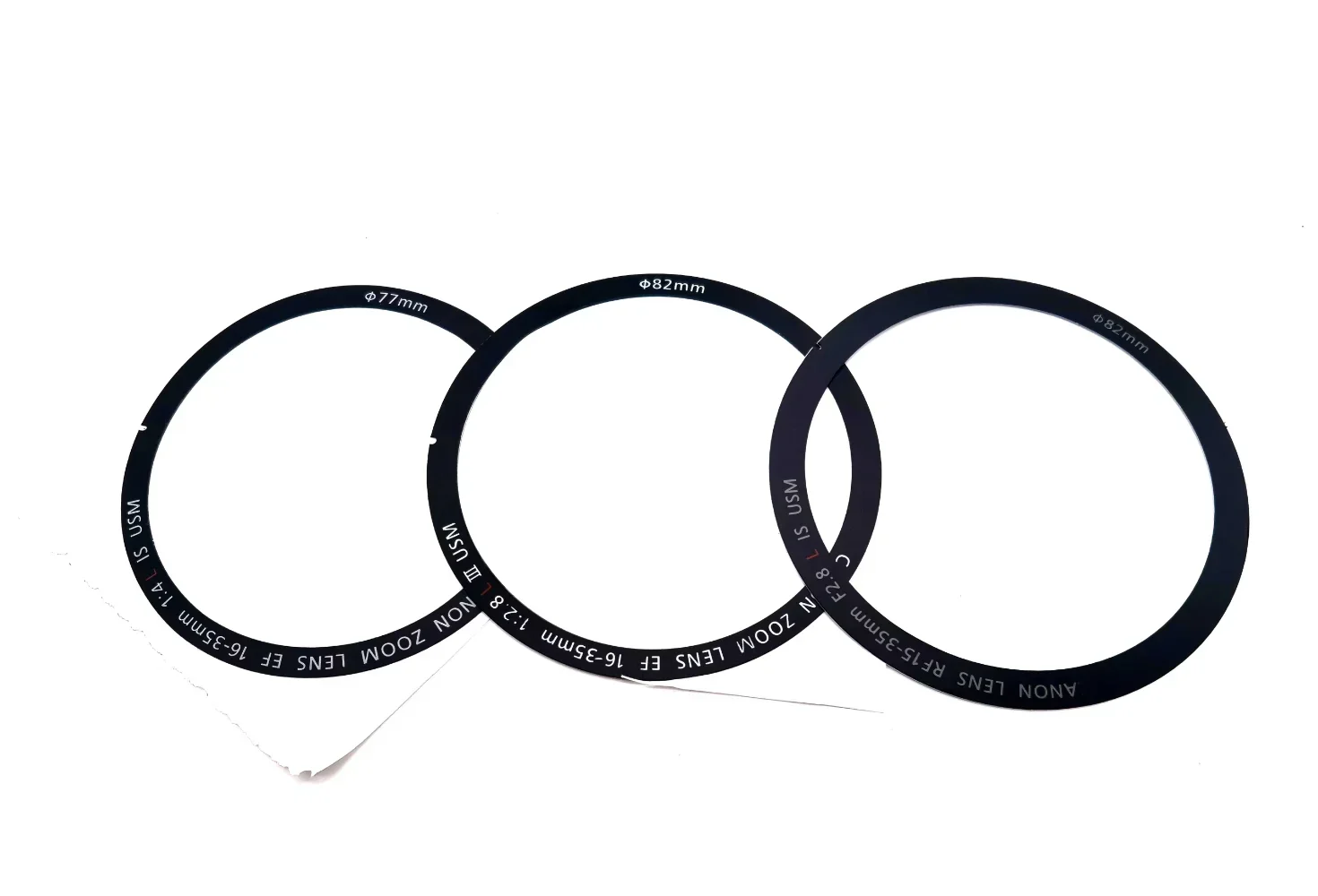 디지털 카메라 부품 라벨 스티커, 캐논 EF 16-35mm, 1:4L IS USM, 16-35 1:2.8L III USM, 15-35 F2.8 IS USM 로고 렌즈, 1 개