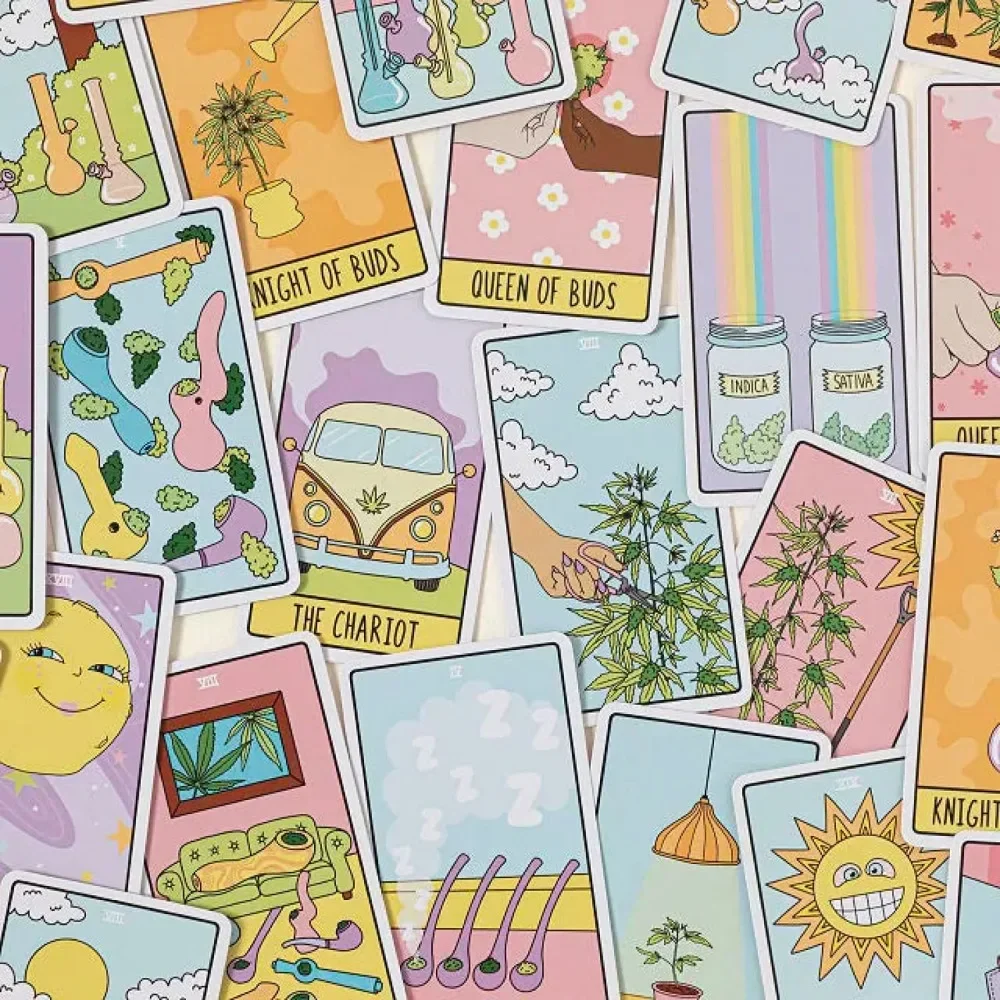 10.3*6cm Pot Tarot Bright and Beautifully Illustrated Tarot Deck 78 Pcs Cards 2