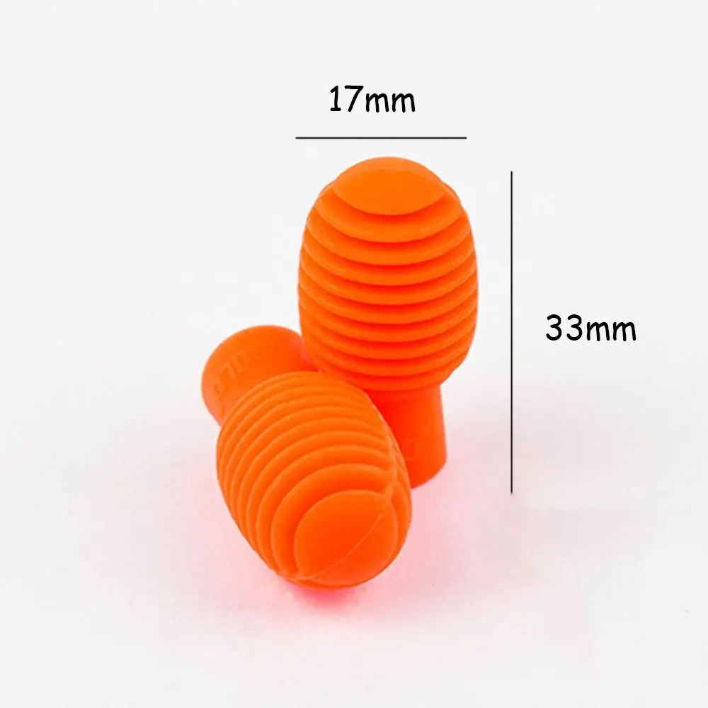 2Pcs Silicone Drumstick Practice Tips Silent Mute Percussion Accessories Tips Damper Drumstick Mute Damper