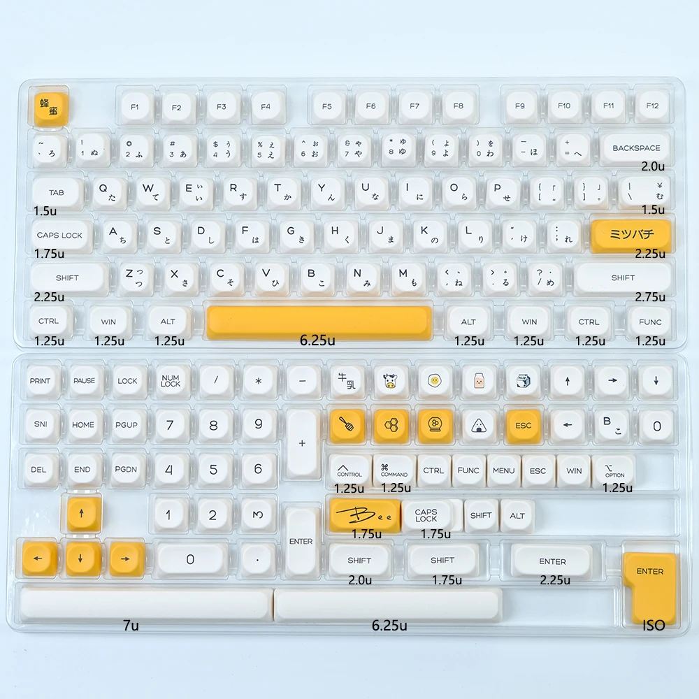 KBDiy-KOA perfil PBT Keycaps para teclado mecânico,