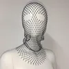 New Women Balaclava Elastic Rhinestone Turban Ladies Shining Fishnet Headhood Holiday Party Head Mask Diamond Headwrap Headcover 6