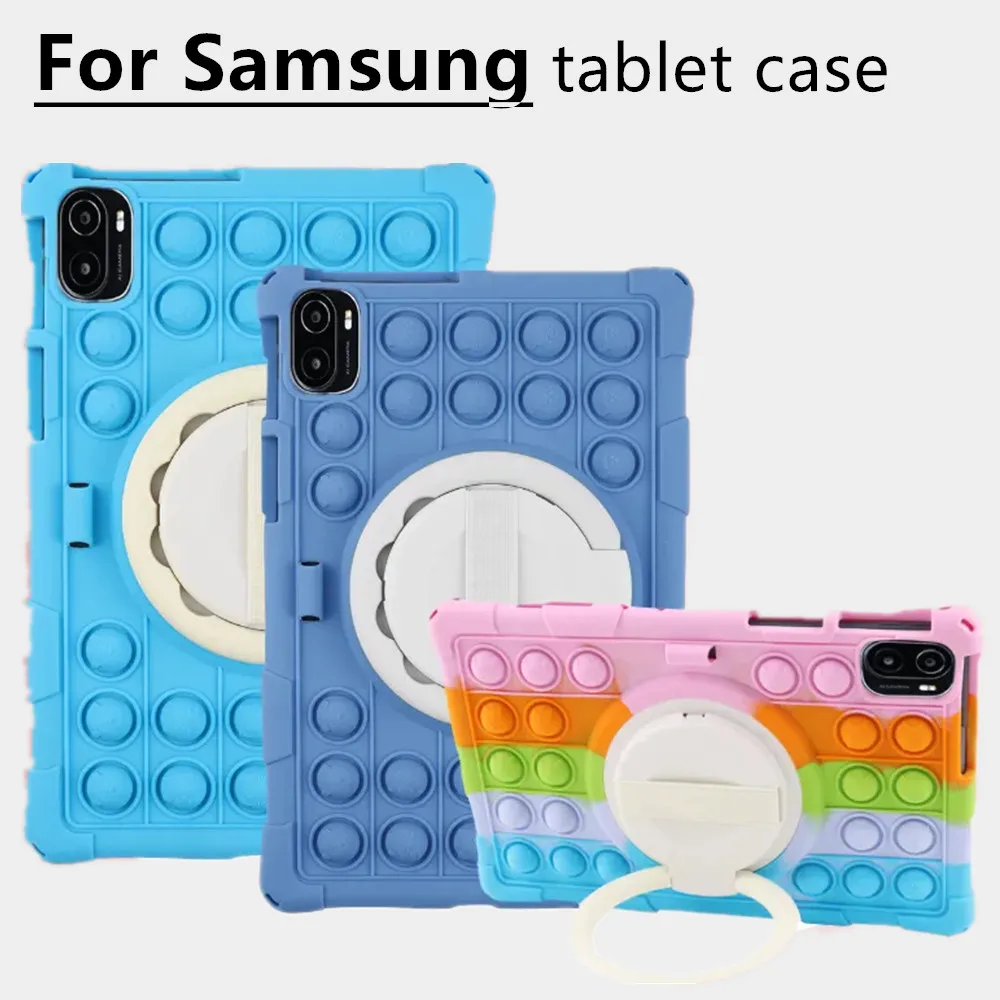 

Kids Shockproof Case For Samsung Galaxy Tab A8 SM X200 X205 S7 S8 T870 X700 A7 Lite S6 S6 Lite 2020 2022 Silicone Cover Case