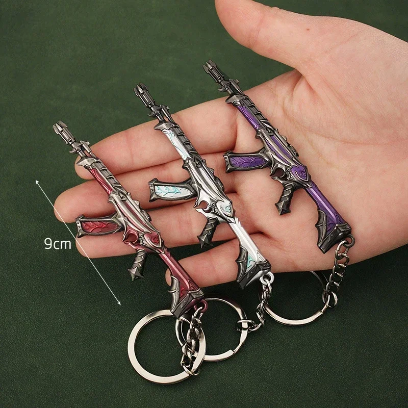 18cm valorant reaver faca arma modelo realista mini chaveiro jogo chaveiros cosplay adereços - AliExpress