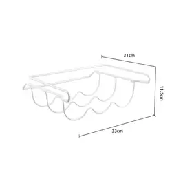 Refrigerator Organizer Rack for Bottles - Kitchen Storage Shelf and Accessories (A)