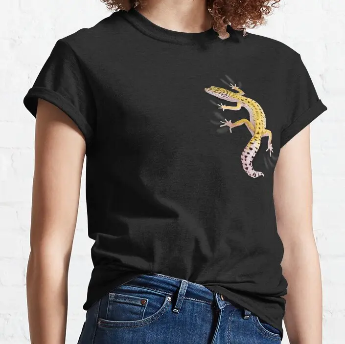 

Leopard Gecko Clinger T-Shirt women clothing tops tshirts for women