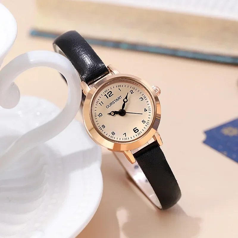 New Ladies Watch Simple Women's Watches Thin Belt Temperament Retro Student Watch Fashion Casual Ladies Quartz Wristwatches 3