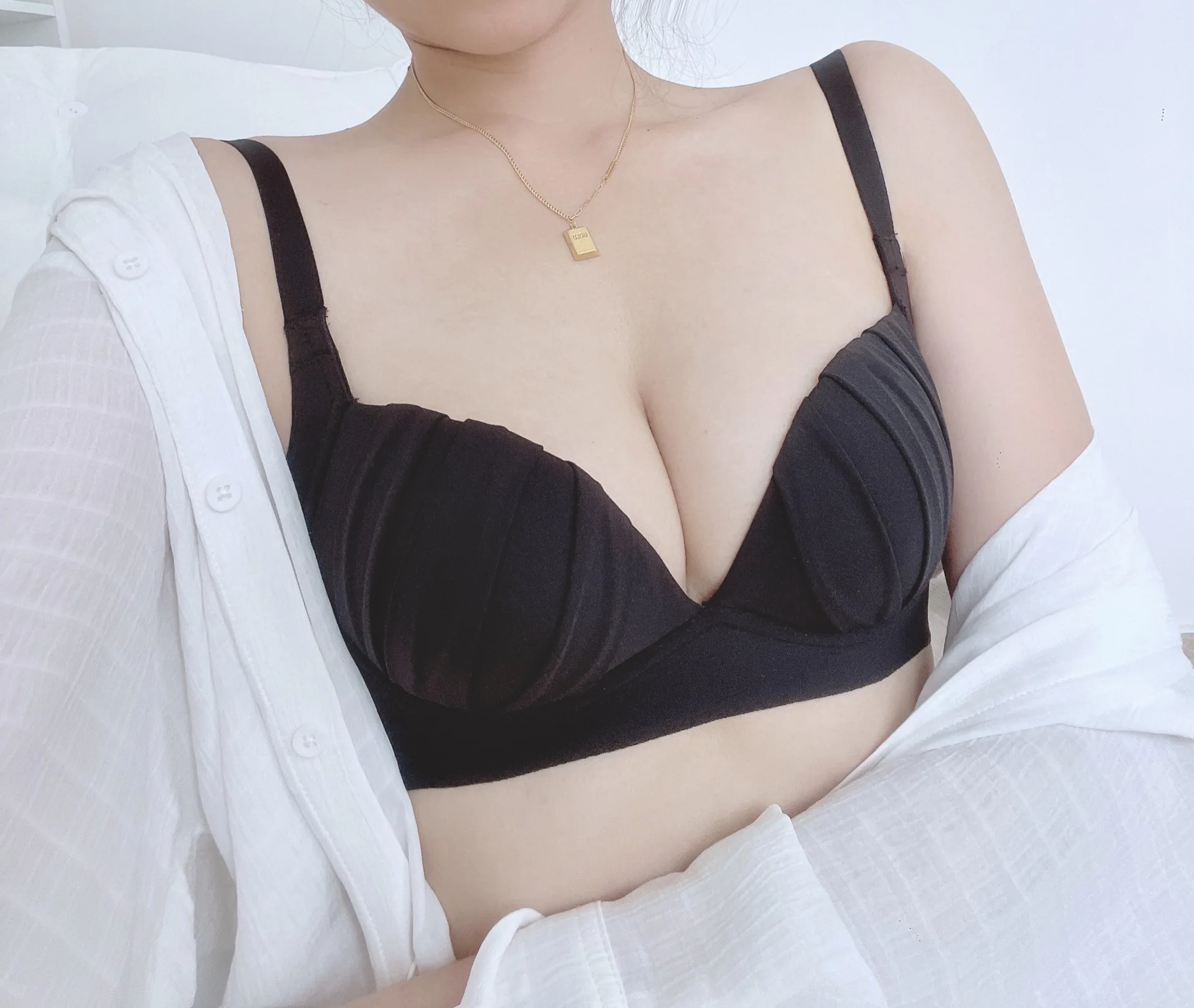 Women's Push Up Sexy Bra Fashion Thin Solid Lingerie Simple Candy Color Underwear Comfortable Breathable Bralette Invisible Bras
