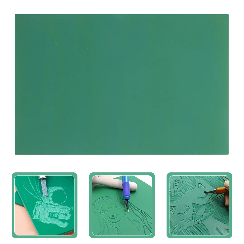 

Children's Printmaking for Beginners Pvc Cutting Plate Double-sided Mat Engraving Mats Crafts Carving Boards Pads Non-slip