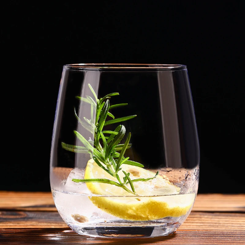 340ml Nordic Iced Coffee Mug Heat-resistant Household Dessert Soda Water Cup Transparent Cocktail Beer Brandy Glasses Bar Party
