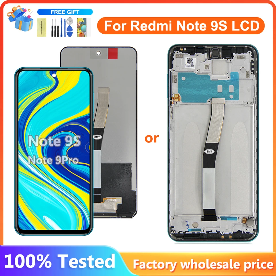 専用　シャオミ　Redme note9s 2台　新品未使用 Xiaomi Redmi Note 9s用の交換用LCDタッチスクリーンセット,6.67