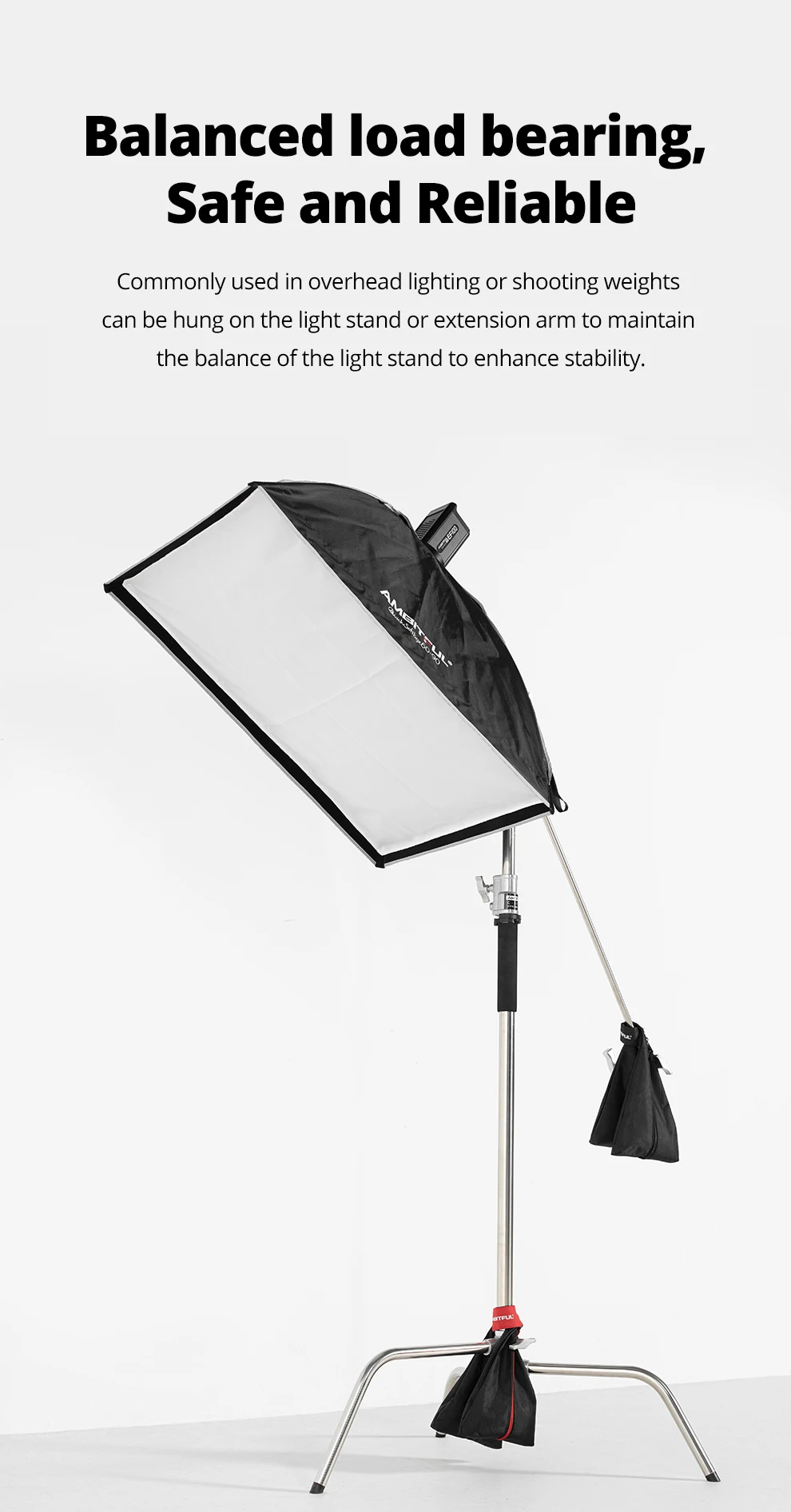 Dual-section Design Sandbag Photography Studio Video Stage Load-Bearing 5KG Thic