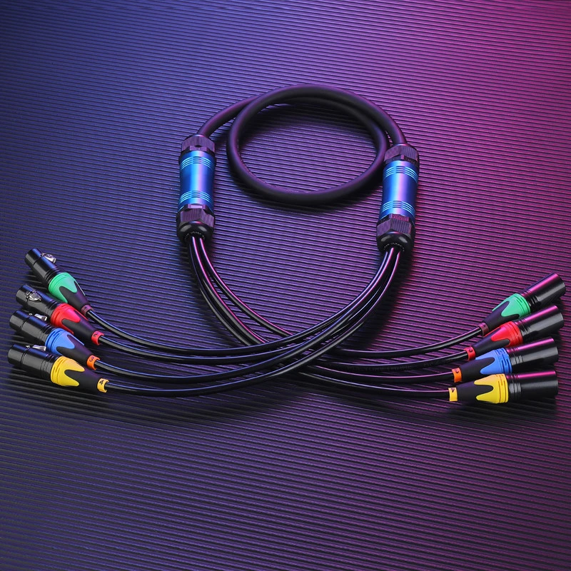 4 Channel Snake Cable Audio Xlr Snake Male To Female Multichannel