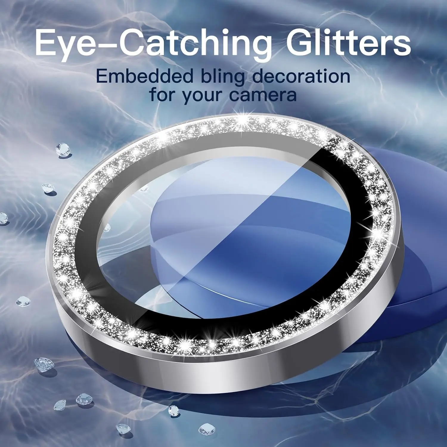 Bling Glitter Camera Lens Protector Cover for iPhone 17 Air 16E 16 Pro Max 15 Plus 14 13 Mini 12 11 Protection Phone Accessories 5