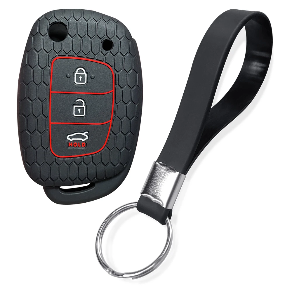 Premium Silicone Key Caps for Hyundai Remote Key Cover