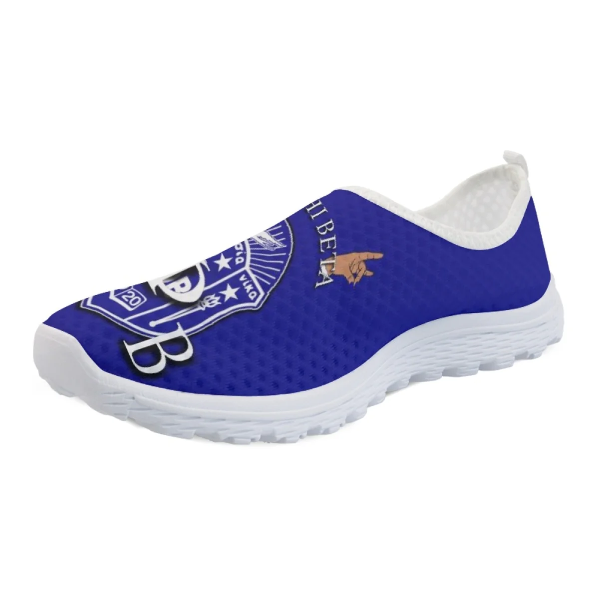 Zeta Phi Beta Pattern Fashion Women Shoes Summer Flats Sneakers Casual Air Mesh Ladies Sport Shoes Woman Lazy Loafers Girls