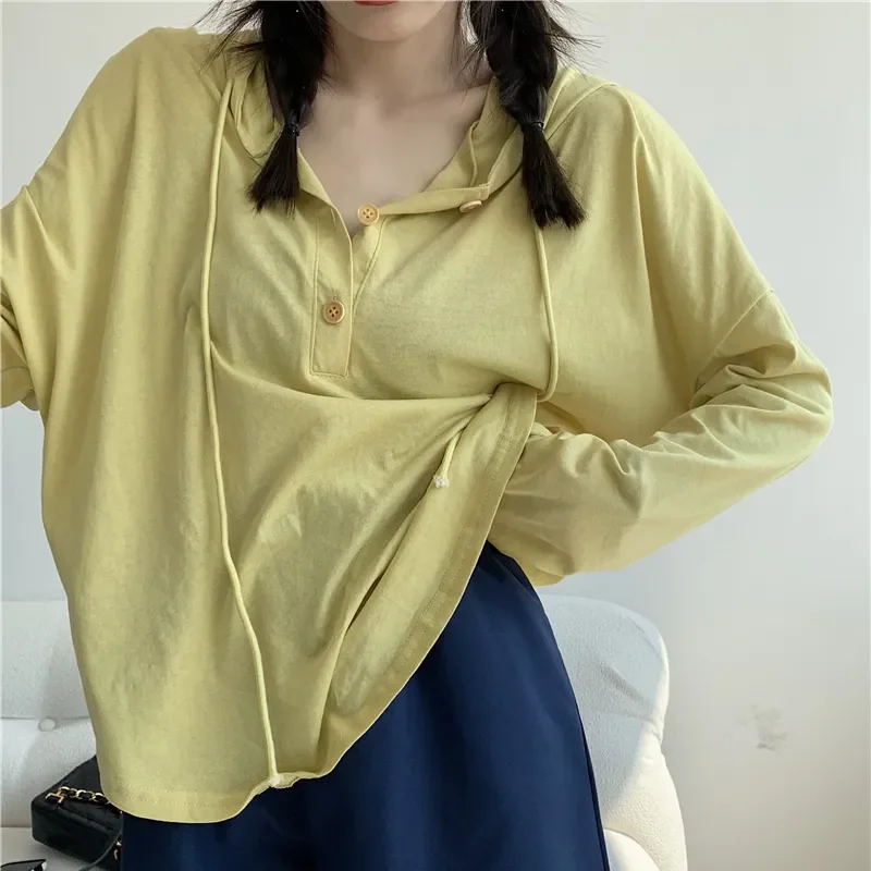 Sports Long-sleeved T-shirt for Women Autumn Winter White Bottoming Shirt New Solid Color Gym Running Clothing Hooded Top