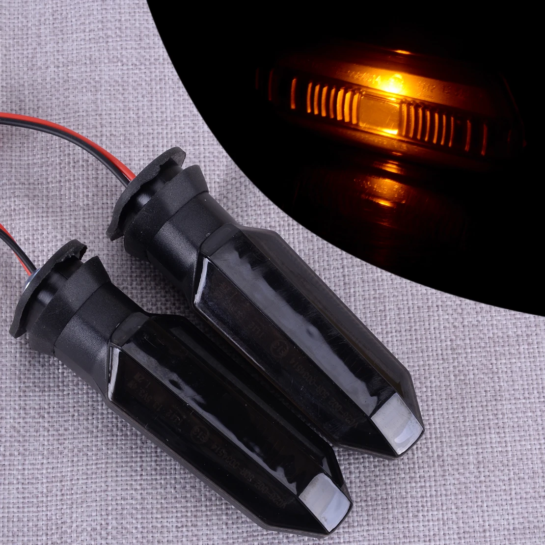 1 Pair Motorcycle Rear Left Right Led Turn Signal Indicator Light Lamp Smoked Lens Fit For Honda Cb125R Cb250R Cb300R 150R