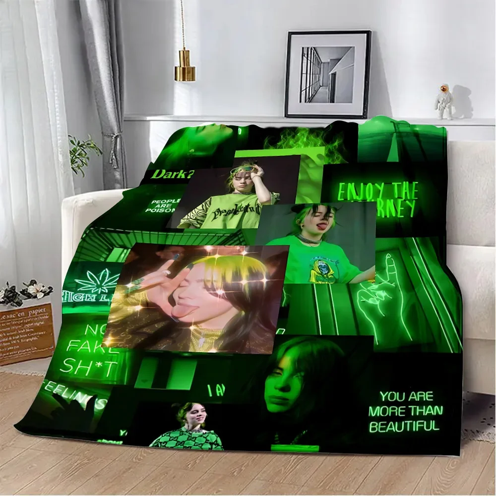Printed Blanket Fashion B-BillieS Picnic Blankets Warm Blanket Soft and Comfortable Blanket Home Travel Birthday Gift 2
