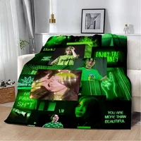 Printed Blanket Fashion B-BillieS Picnic Blankets Warm Blanket Soft and Comfortable Blanket Home Travel Birthday Gift 2