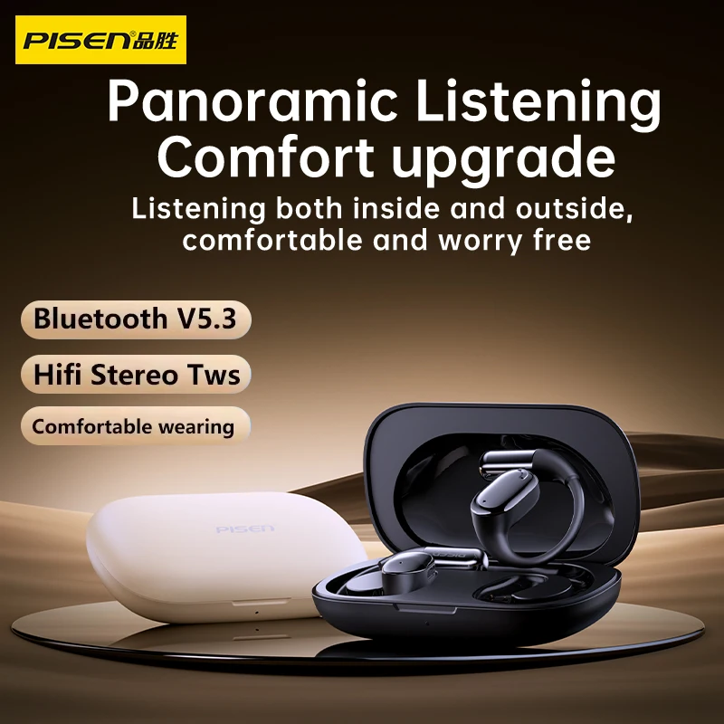 PISEN Headphones Open-Ear Bluetooth