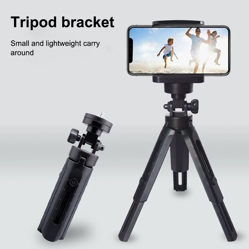 Mini treppiede portatile estensibile da tavolo per smartphone, supporto per cellulare, selfie stick, supporto per telefono per video live e selfie. - immagine 2