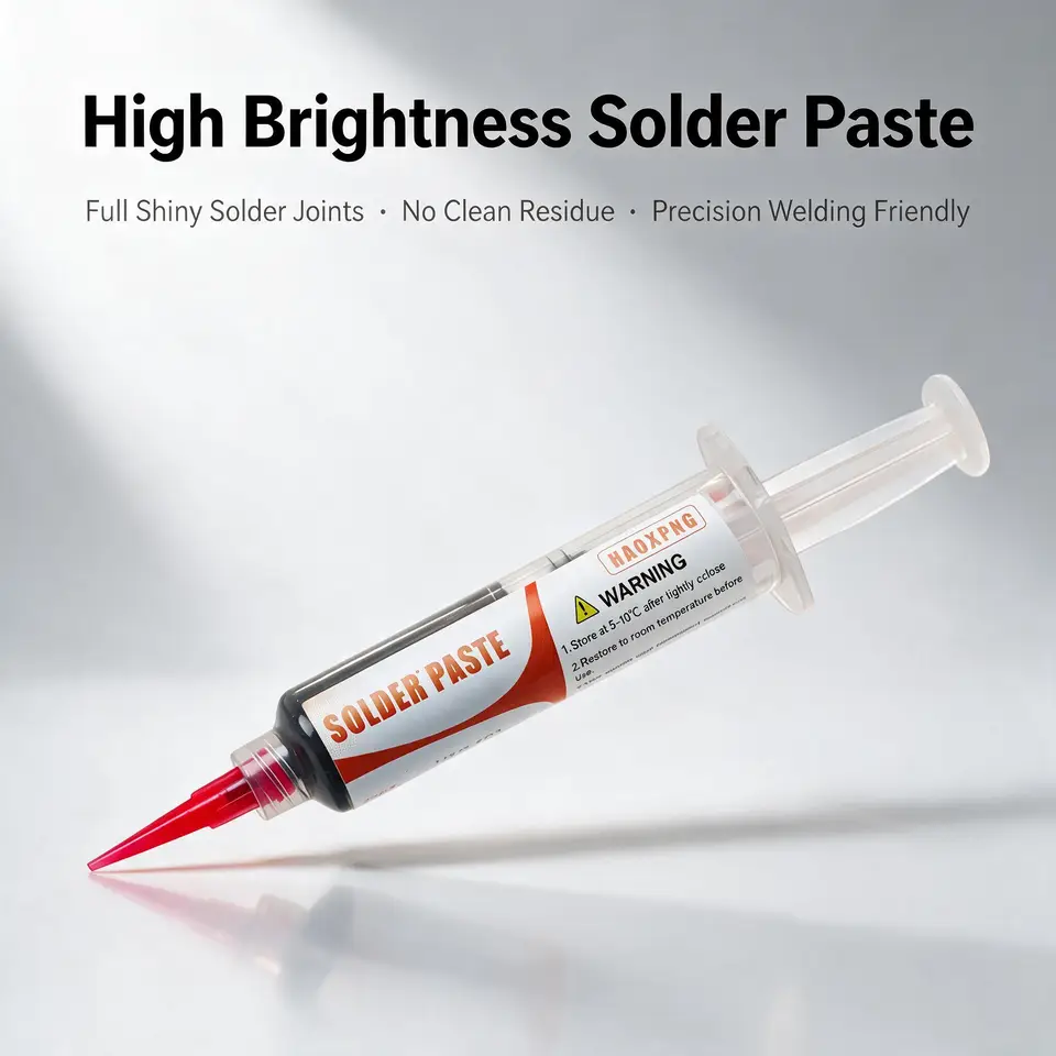 Sn63Pb37 Solder Paste Smooth Welding No Need Cleaning Full Weld Joint Flux Type Soldering Material for Electronics image 6