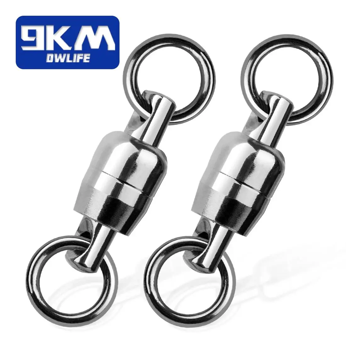 Ball Bearing Swivel 10~30Pcs Stainless Steel Solid Rings Fishing