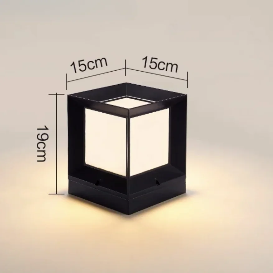 Description Picture 6 of itemOutdoor Solar Waterproof Column Headlight For Home Use Outdoor Villa Garden Courtyard Fence Gate Column Light