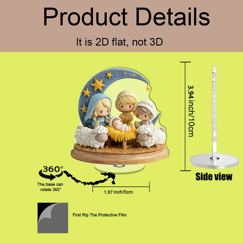 Rotating Nativity Desktop Ornament 3