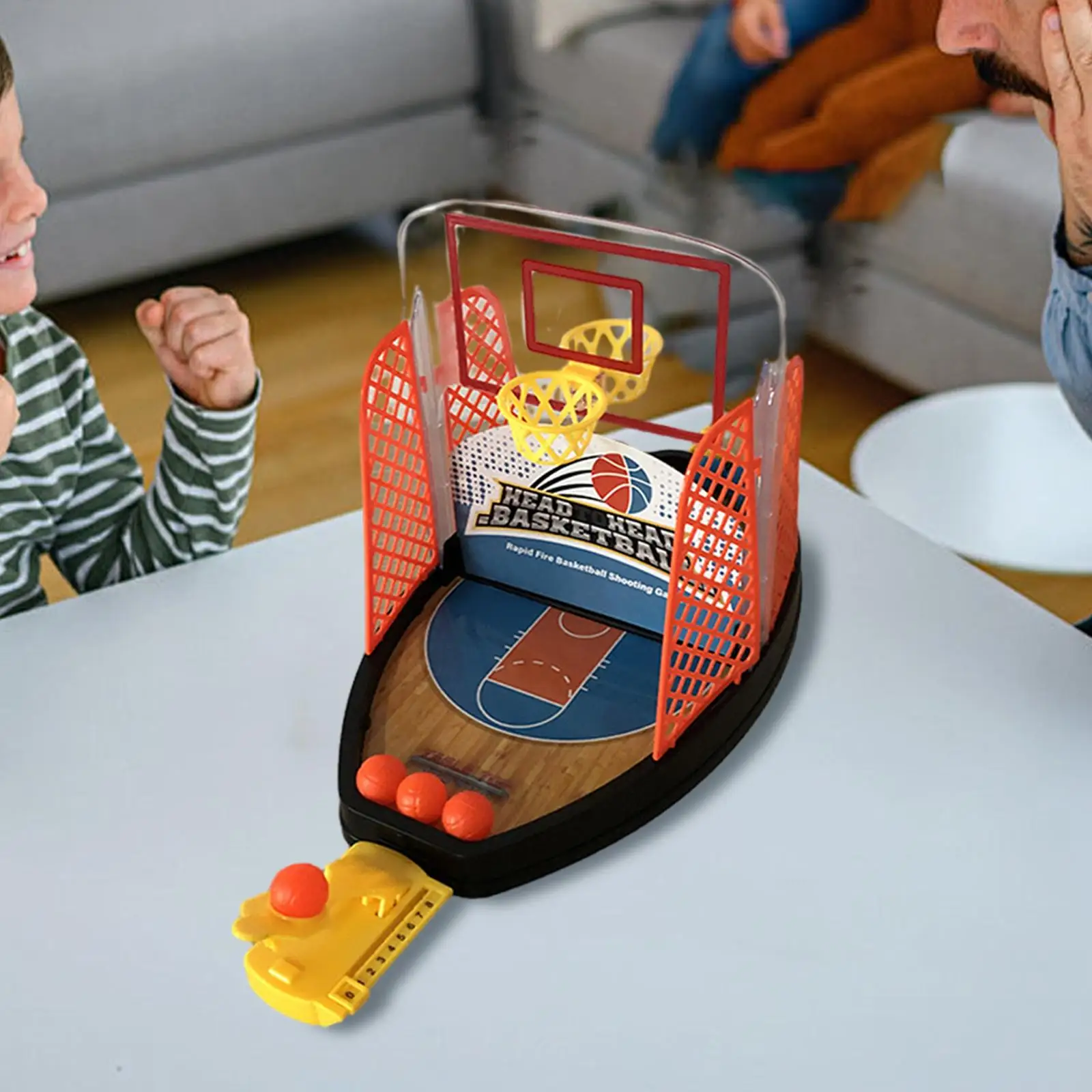 

Desktop Basketball Game Board Game Kids Toy Easy to Play Basketball Hoop Toy Creative Finger Mini Basketball Shooting Machine