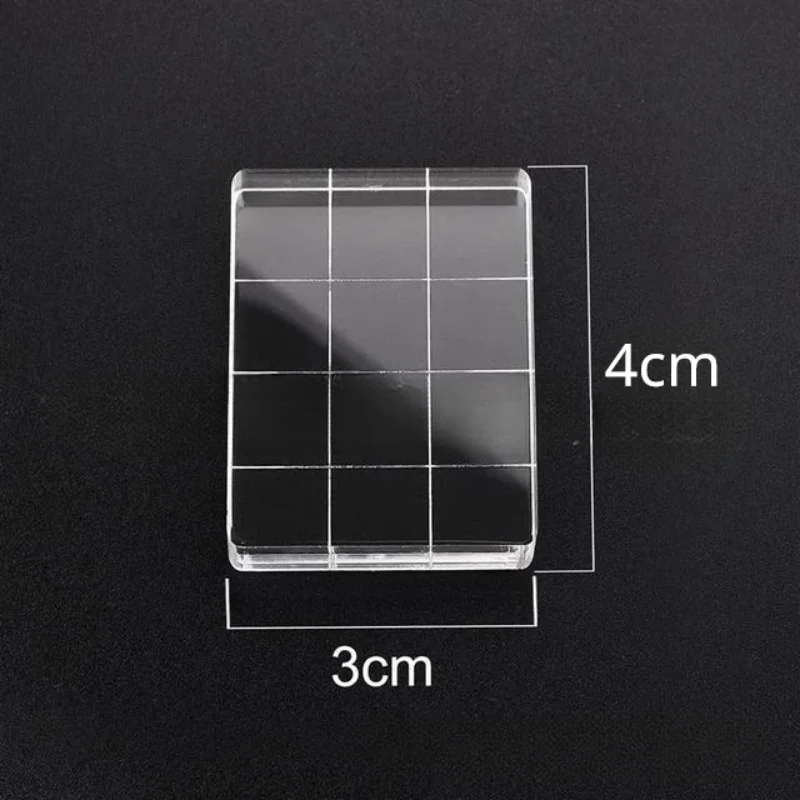Clear Stamps Clear Rubber Stamps Acrylic Stamp Block for Transparent Seal Stamp DIY Scrapbooking