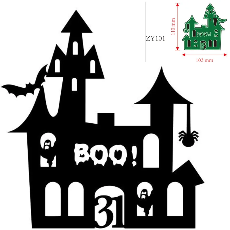 

Metal Cutting Dies happy halloween ghost Pumpkin Decoration Scrapbook Paper Craft Knife Mould Blade Punch Stencils