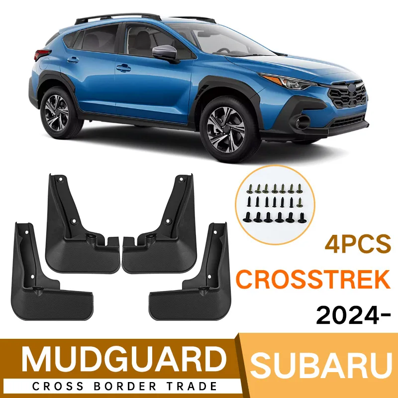 

For Subaru Crosstrek 2024 black car mudguard Reduce dust Resist tire dirt car accessories tools