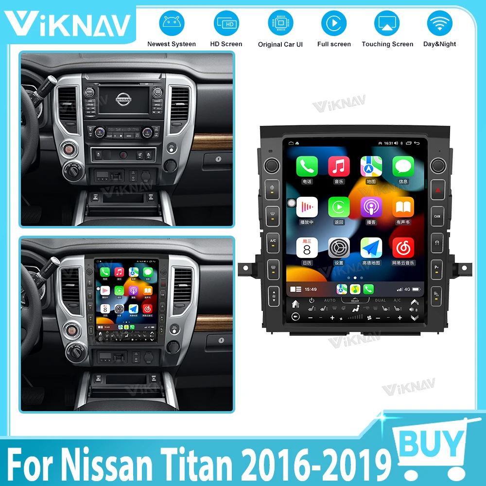 

13,0 дюймовый автомобильный GPS-навигатор для Nissan Titan 2016-2019 Android автомобильный радиоприемник с ЖК-дисплеем мультимедийный стерео плеер головное устройство