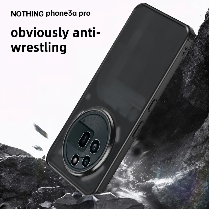 Enhanced Matte & Clear Armor Shockproof Case with Military-Grade Protection