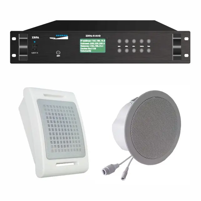 

Professional audio video public address system Power Amplifier and ceiling speaker equipment