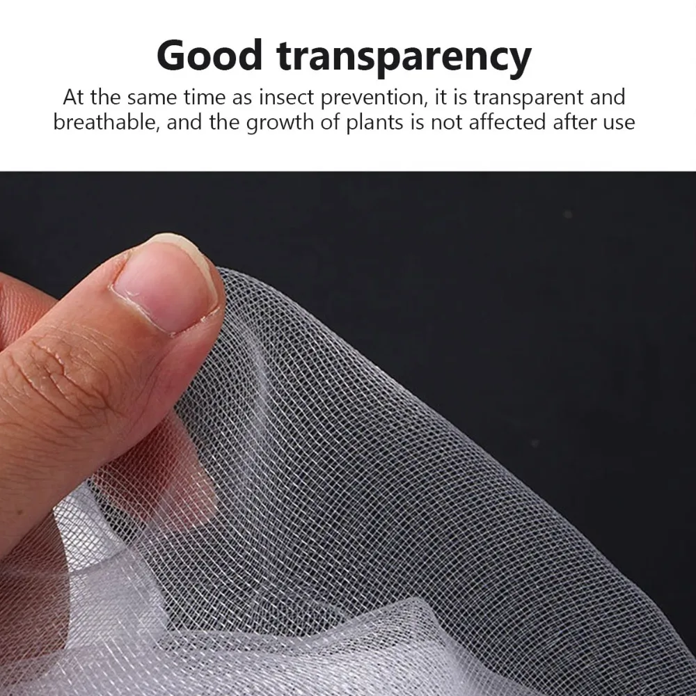 Zip Drawstring Plant Insect Screen Cover Pest Control Plant Protection Pest Control Net Lightweight Mesh Garden Protective Net