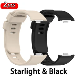 Silicone Sport Strap for Smartwatches - Premium Wristband Accessory (Starlight - Black)