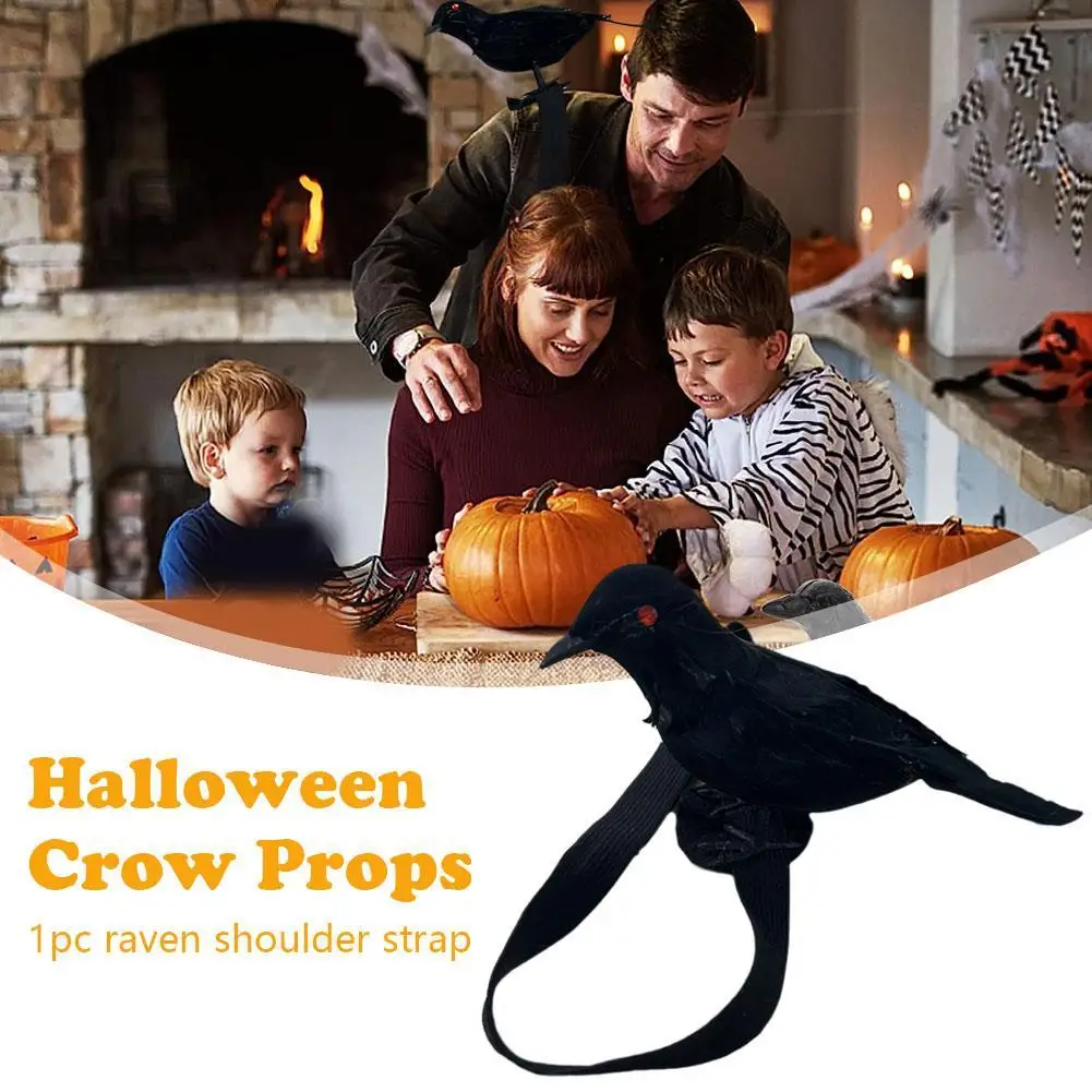 

Halloween Crow Props Garden Ornaments Standing Crows Lifelike Garden Ornaments Standing Crows Lifelike Raven Table Lamp Scary