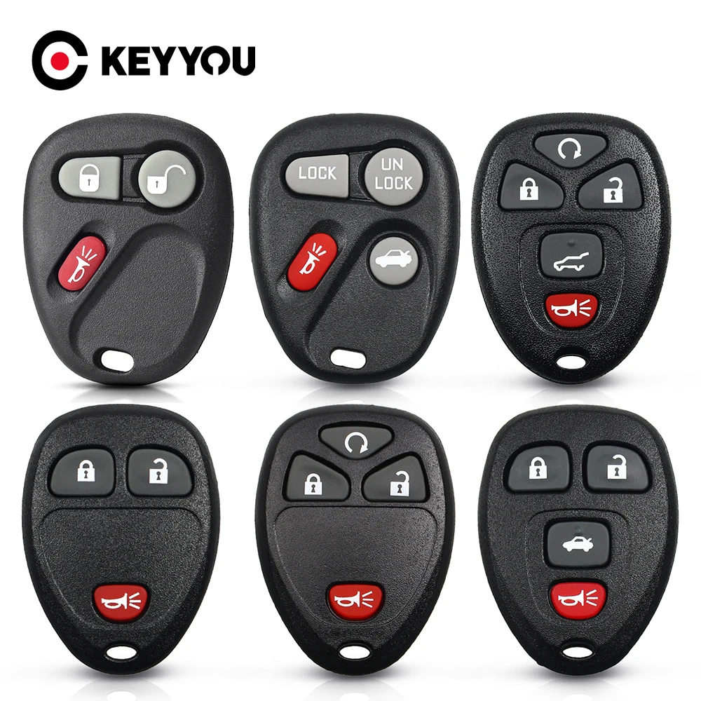 

KEYYOU 20PCS For Buick Hummer H3 GMC For Chevrolet Colorado Isuzu 2006 2007 2008 2009 2010 2011 Remote Car Key Shell Blank Case