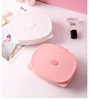 Portable 2 in 1 Folding Storage Box with Cosmetic Mirror Makeup Organizers Household Desktop Make Up Sundries Organization 5