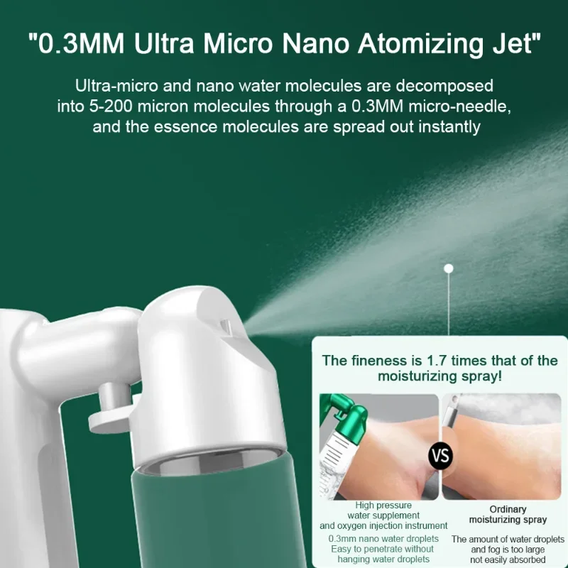 80ml Oxygen Injection Instrument Water Replenishing Spray Household Hand-held Face Cold Spray Humidifier Beauty Health
