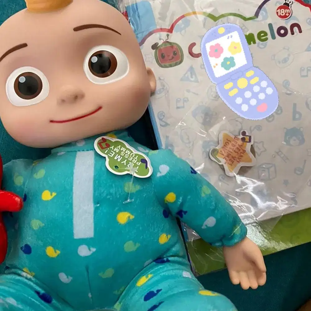 15/23CM Soft PP Cotton Cute Plush Electric Music Doll Soft Compatible Delicate Touch With Bear Shark Accessories 2